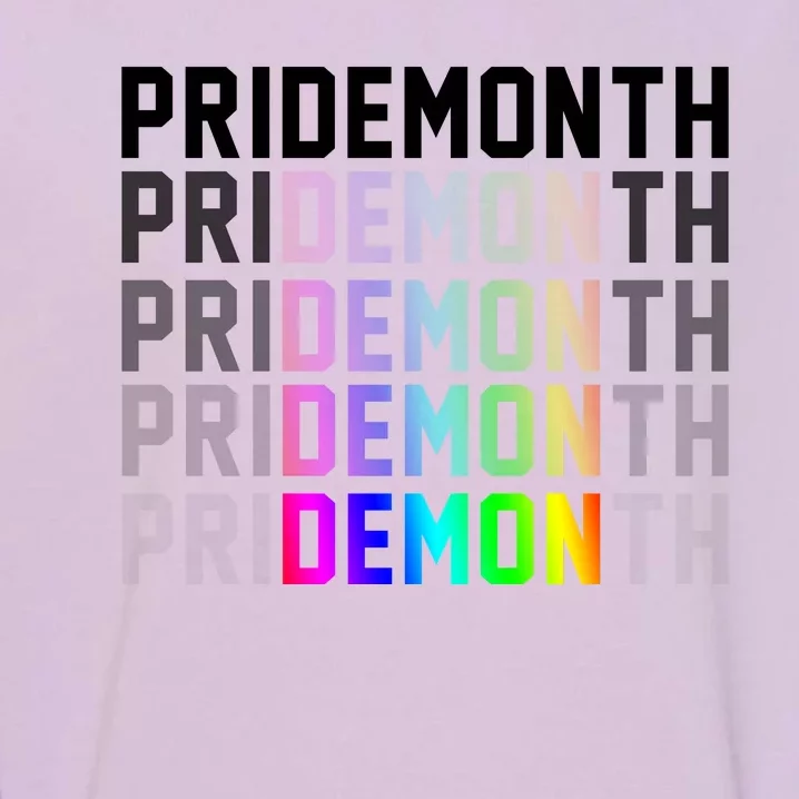 Pride Month Demon Rainbow Garment-Dyed Sweatshirt