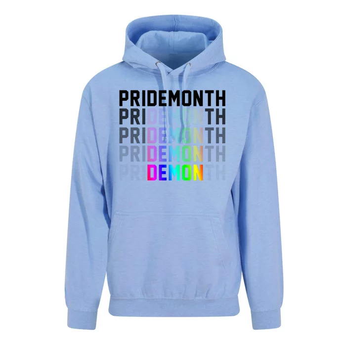 Pride Month Demon Rainbow Unisex Surf Hoodie