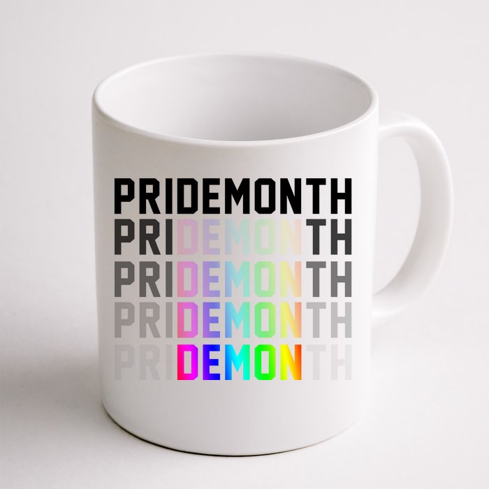 Pride Month Demon Rainbow Front & Back Coffee Mug