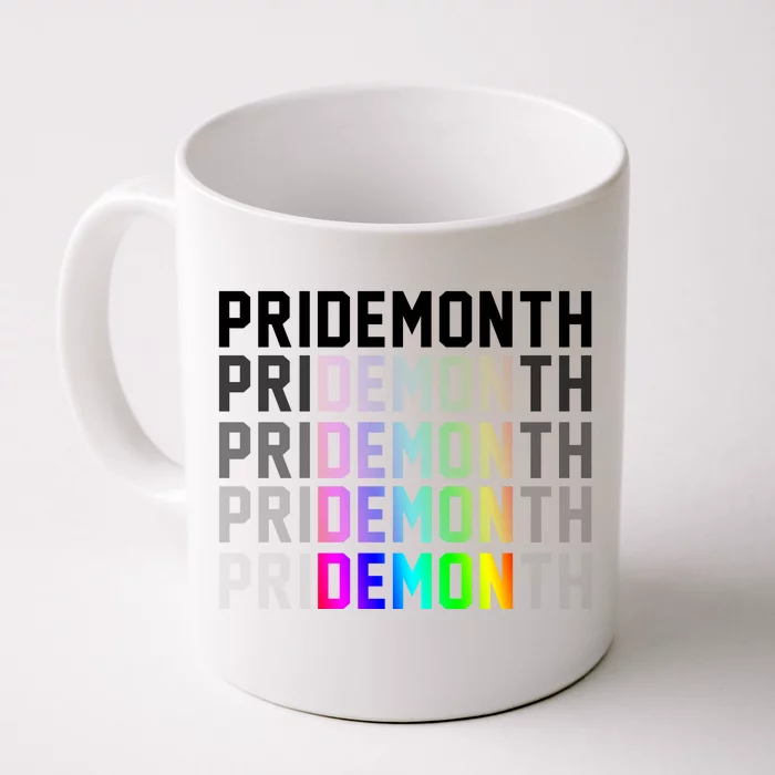 Pride Month Demon Rainbow Front & Back Coffee Mug