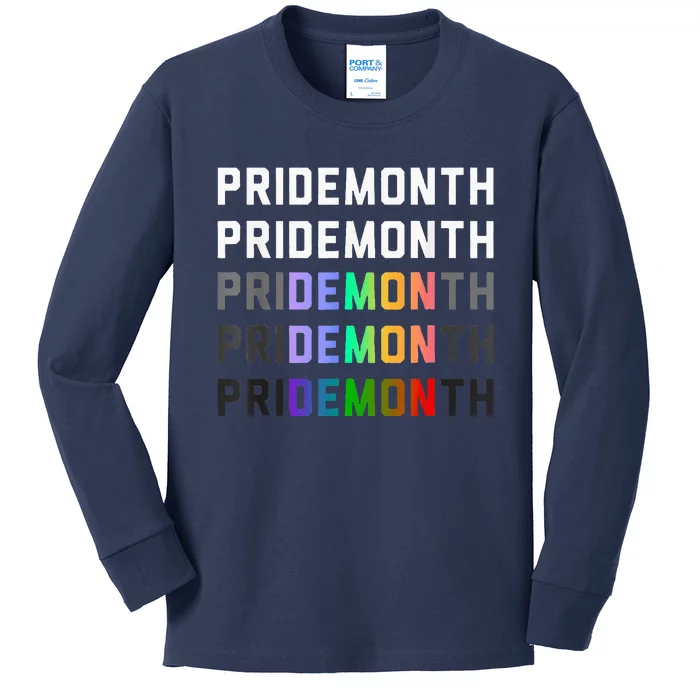 Pride Month Demon Kids Long Sleeve Shirt