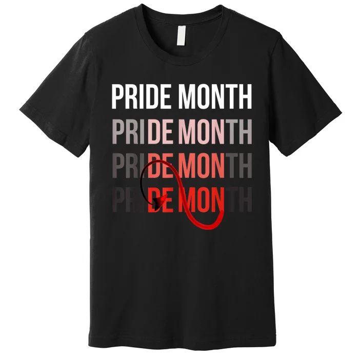 Pride Month Demon Premium T-Shirt