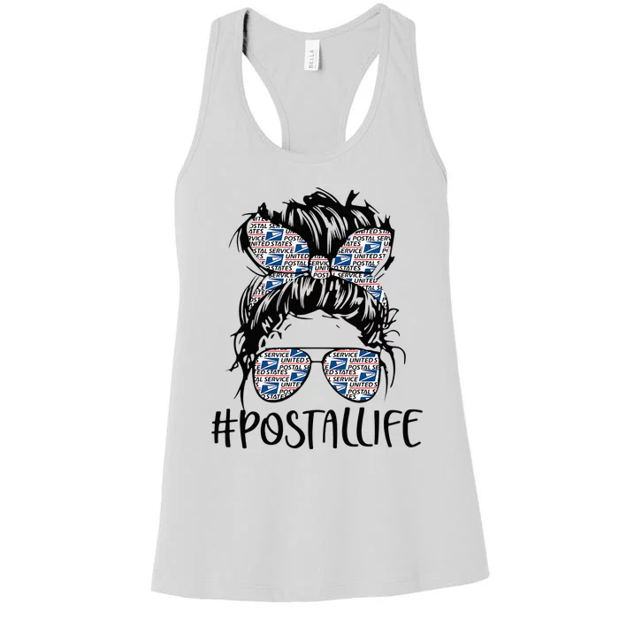 Postallife Mother's Day Mail Carrier Postal Worker Mailwoman Women's Racerback Tank