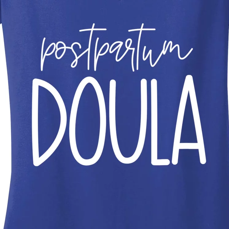 Postpartum Midwife Doula Delivery Labor Coach Cute Gift Women's V-Neck T-Shirt