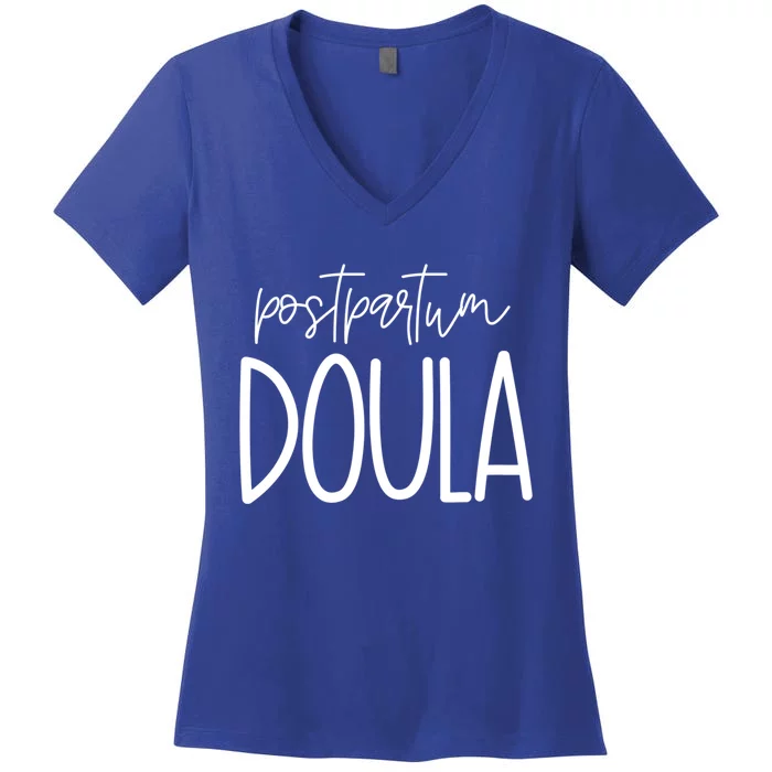 Postpartum Midwife Doula Delivery Labor Coach Cute Gift Women's V-Neck T-Shirt