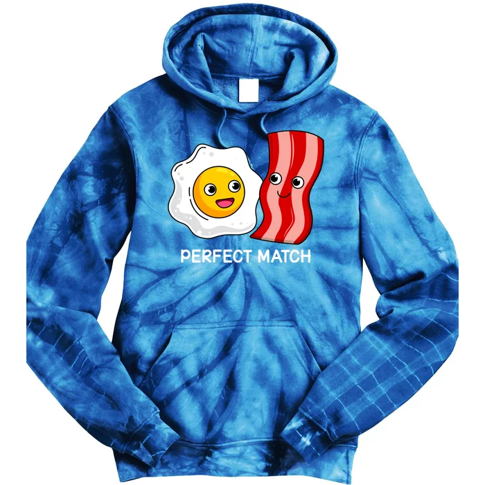 Perfect Match Eggs And Bacon Valentine's Day Cool Gift Tie Dye Hoodie