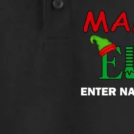 Personalize Mama Elf Custom Family Matching Christmas Dry Zone Grid Performance Polo