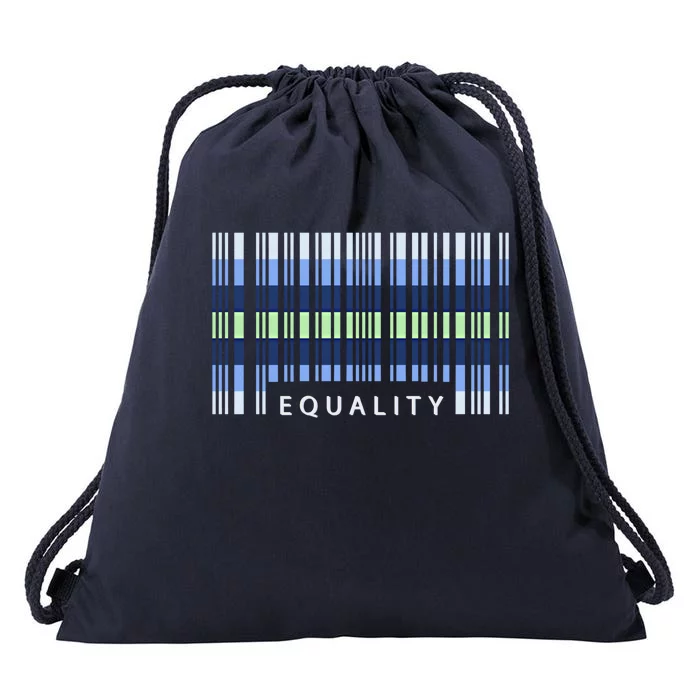 Pride Month Equality Flux Flag Lgbt Proud Gift Drawstring Bag