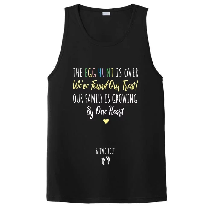 Pregnant Mom Egg Hunt Eggspecting Easter Pregnancy Reveal Cool Gift Performance Tank