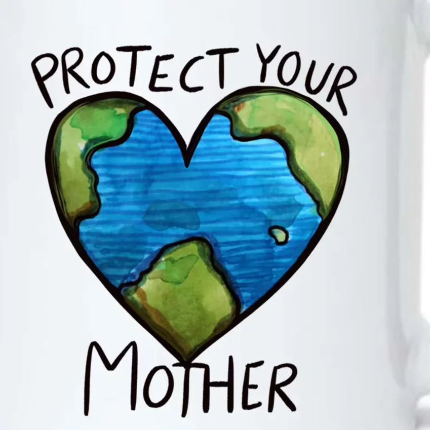 Protect Mother Earth Gift Black Color Changing Mug