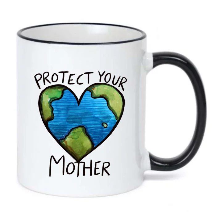 Protect Mother Earth Gift Black Color Changing Mug