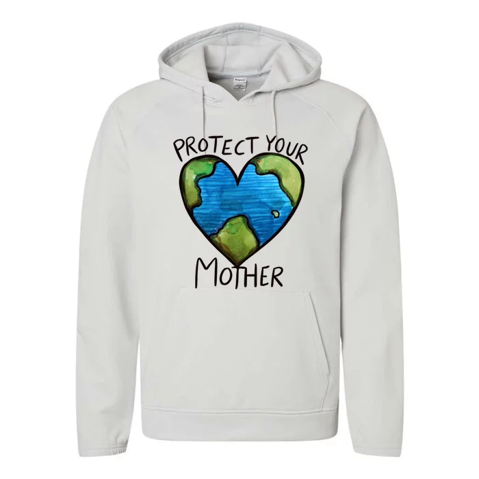 Protect Mother Earth Gift Performance Fleece Hoodie