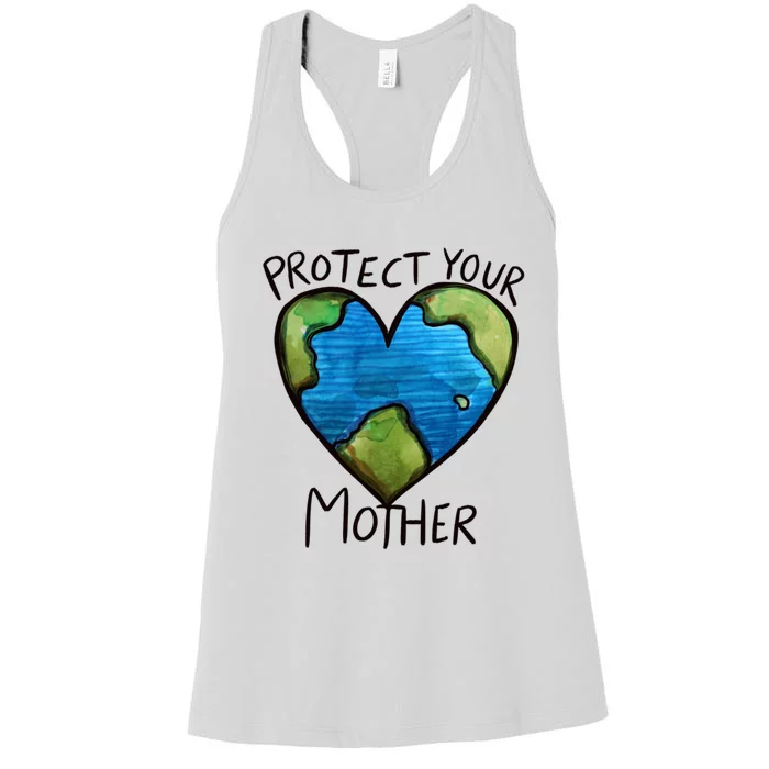 Protect Mother Earth Gift Women's Racerback Tank