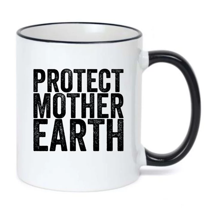 Protect Mother Earth Gift Black Color Changing Mug