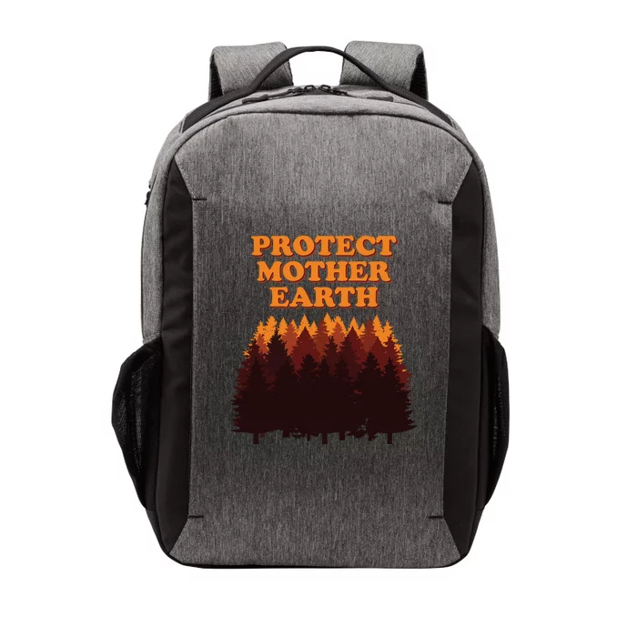 Protect Mother Earth Trees Earth Day Go Green Vector Backpack