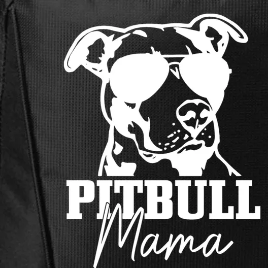 Pitbull Mom Funny Cute Dog Pitbull Mama Gift City Backpack