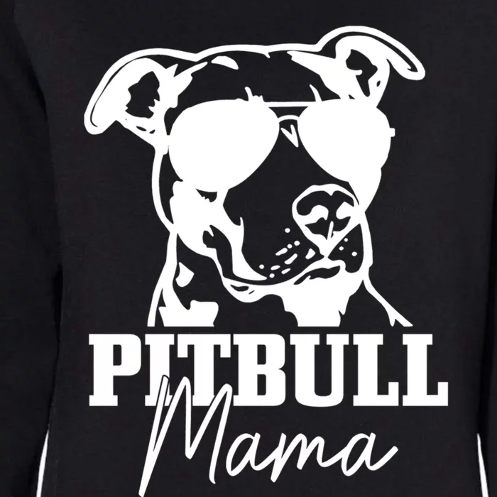 Pitbull Mom Funny Cute Dog Pitbull Mama Gift Womens California Wash Sweatshirt