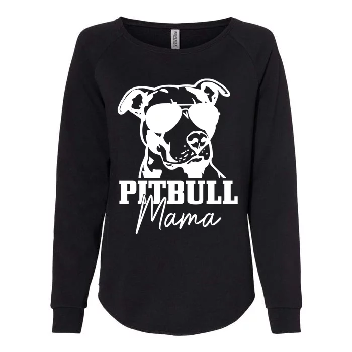 Pitbull Mom Funny Cute Dog Pitbull Mama Gift Womens California Wash Sweatshirt