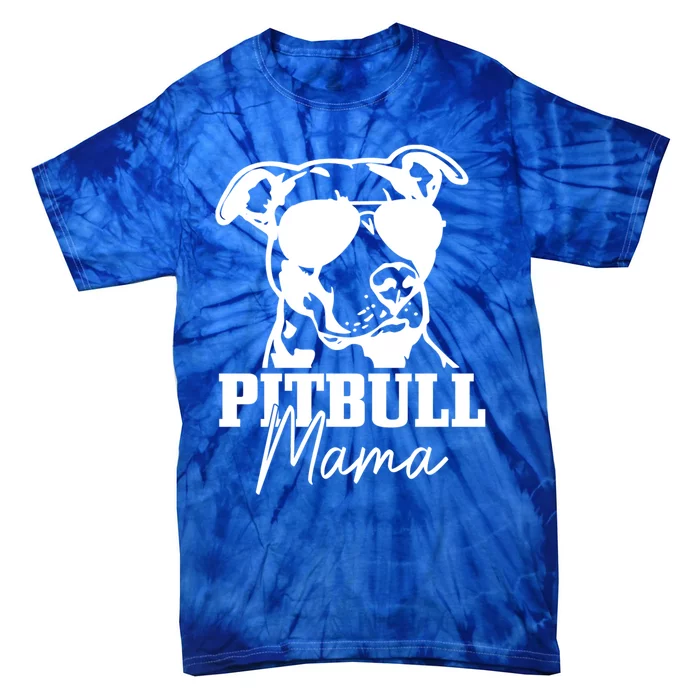 Pitbull Mom Funny Cute Dog Pitbull Mama Gift Tie-Dye T-Shirt