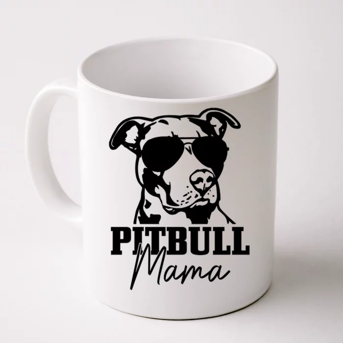 Pitbull Mom Funny Cute Dog Pitbull Mama Gift Front & Back Coffee Mug