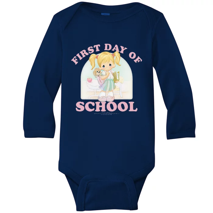 Precious Moments First Day Of School Collegiate Poster Baby Long Sleeve Bodysuit