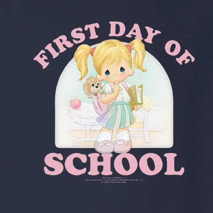 Precious Moments First Day Of School Collegiate Poster Toddler Long Sleeve Shirt