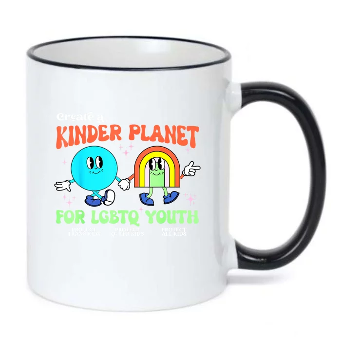 Pride Month Funny Create A Kinder Planet Lgbtq Ally Lgbt Gift Black Color Changing Mug