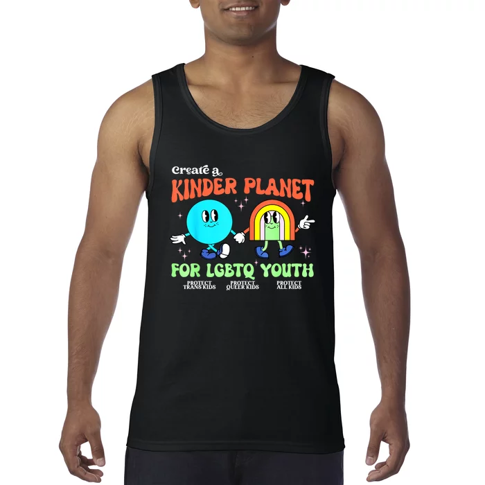 Pride Month Funny Create A Kinder Planet Lgbtq Ally Lgbt Gift Tank Top