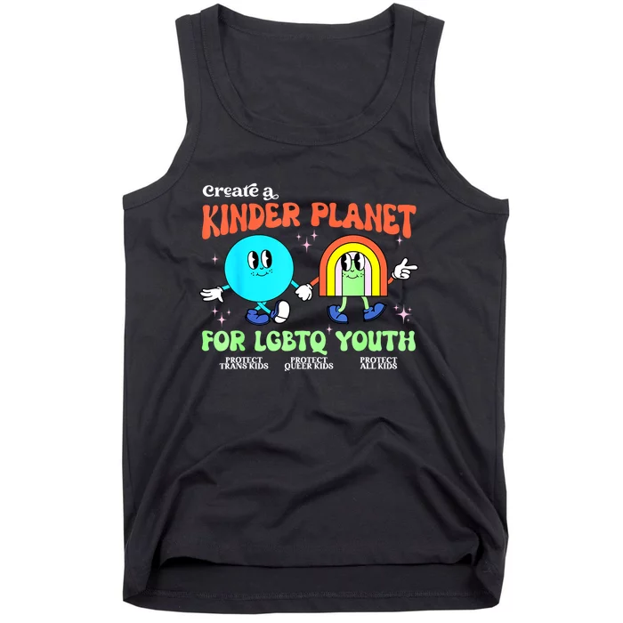 Pride Month Funny Create A Kinder Planet Lgbtq Ally Lgbt Gift Tank Top