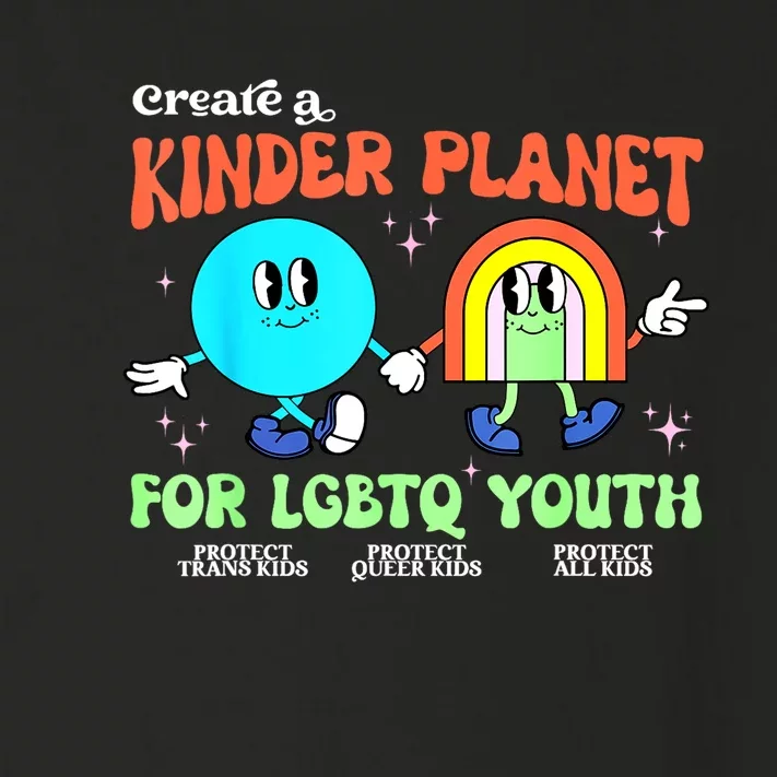 Pride Month Funny Create A Kinder Planet Lgbtq Ally Lgbt Gift Toddler Long Sleeve Shirt