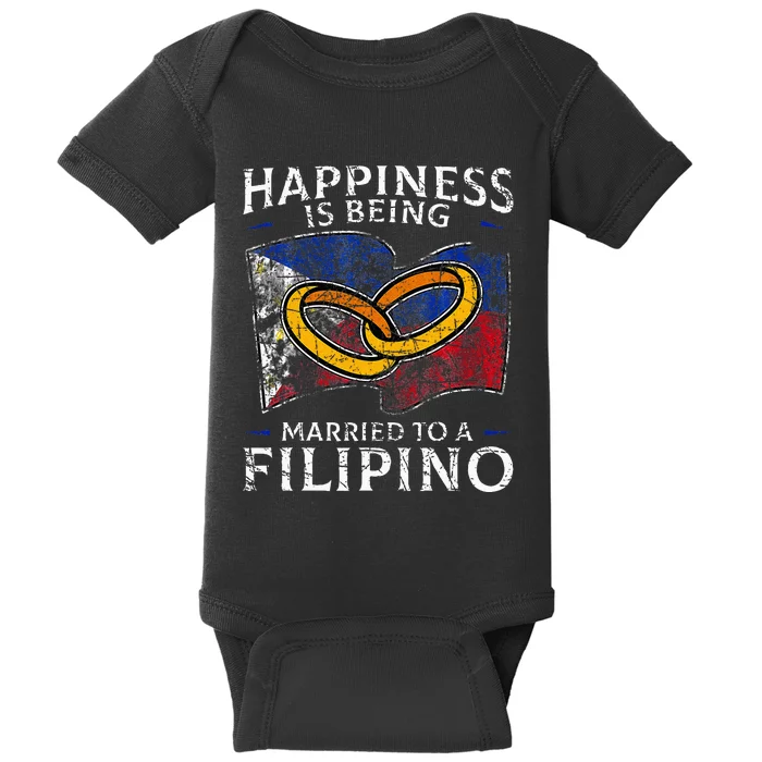 Philippine Marriage Filipino Heritage Culture Wedded Married Baby Bodysuit