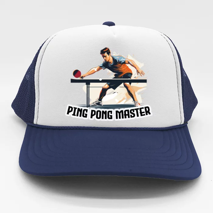 Pingpong Master: Fashionable Pingpong Merchandise Trucker Hat