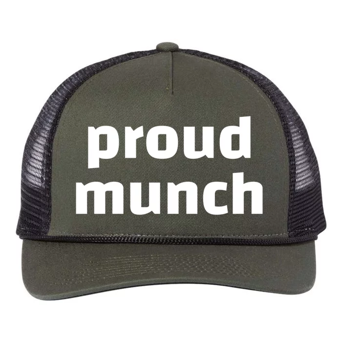 Proud Munch Funny Gift Retro Rope Trucker Hat Cap