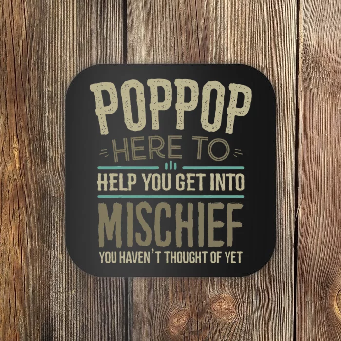 Poppop Mischief From Grandchildren Fathers Day Poppop Coaster