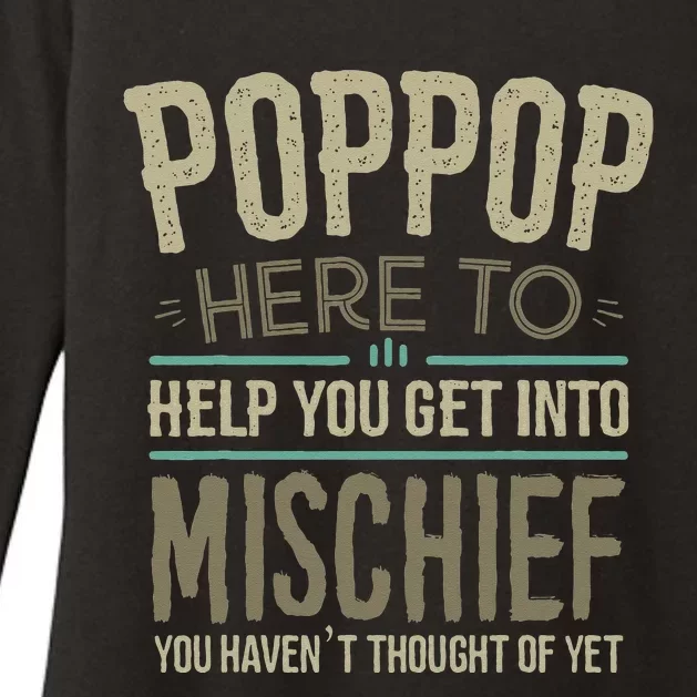 Poppop Mischief From Grandchildren Fathers Day Poppop Womens CVC Long Sleeve Shirt