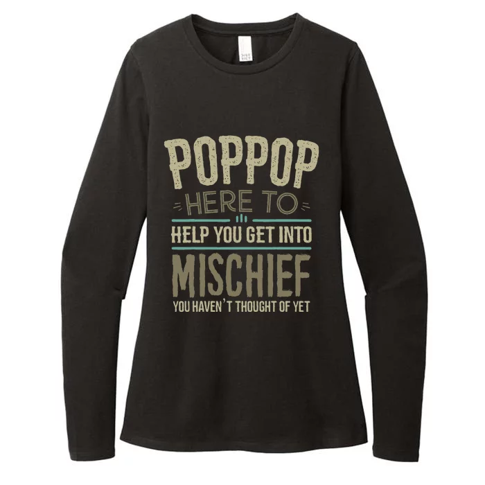 Poppop Mischief From Grandchildren Fathers Day Poppop Womens CVC Long Sleeve Shirt