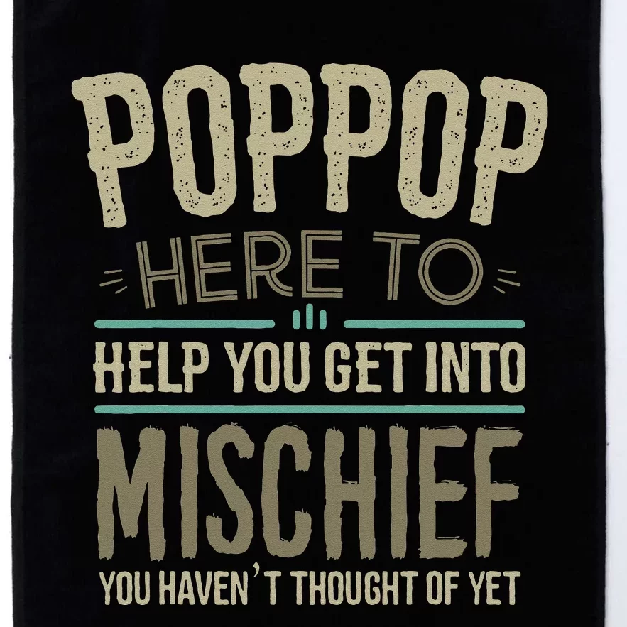 Poppop Mischief From Grandchildren Fathers Day Poppop Platinum Collection Golf Towel