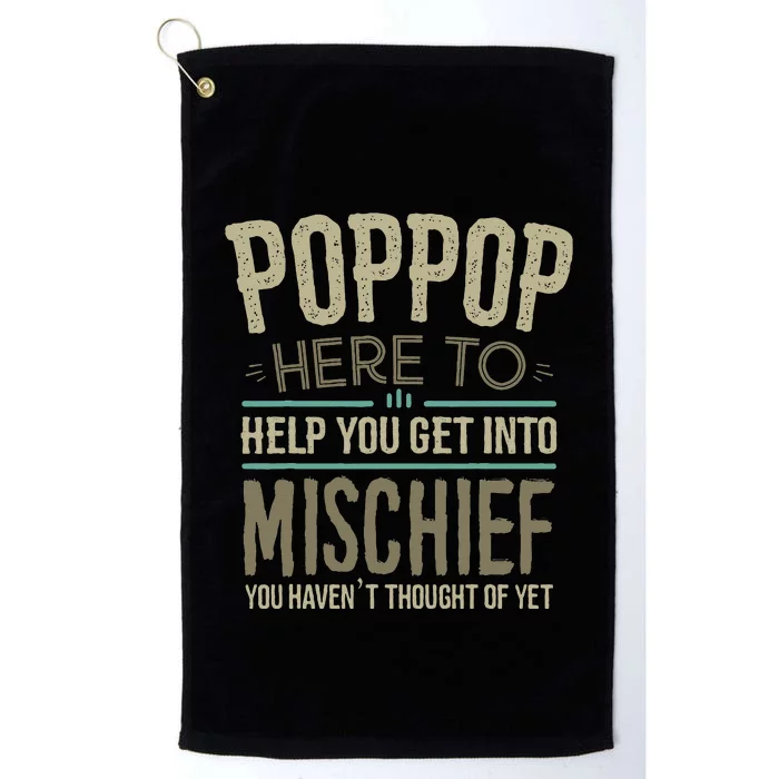 Poppop Mischief From Grandchildren Fathers Day Poppop Platinum Collection Golf Towel