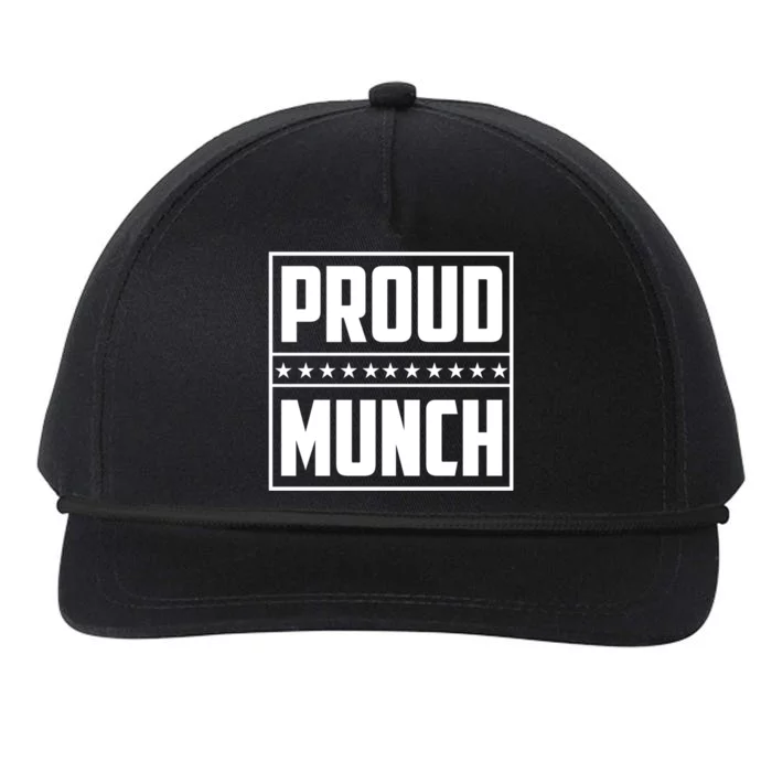 Proud Munch Funny Proud Munch Funny Gift Snapback Five-Panel Rope Hat