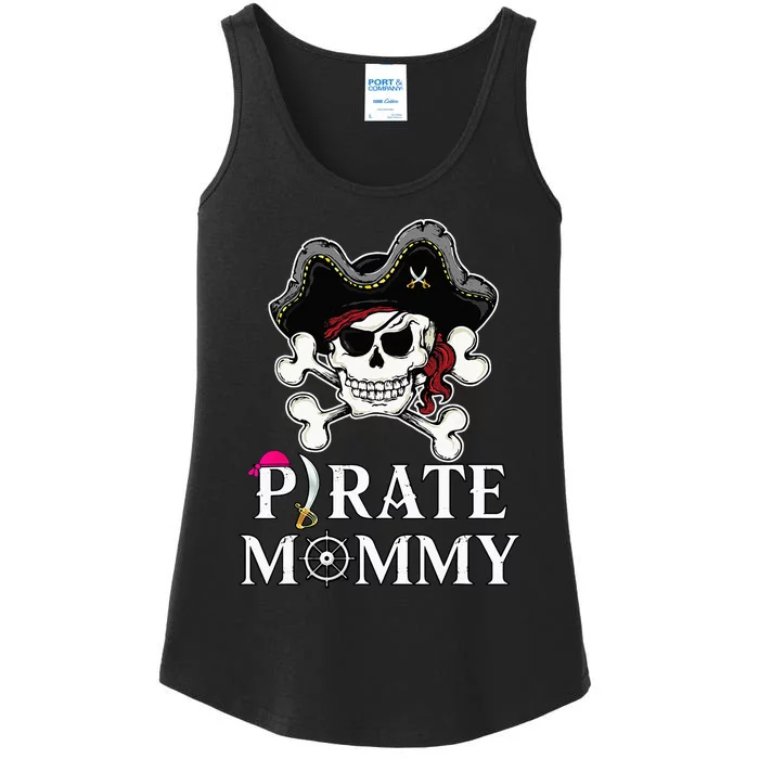 Pirate Mommy Funny Pirate Mom Ladies Essential Tank