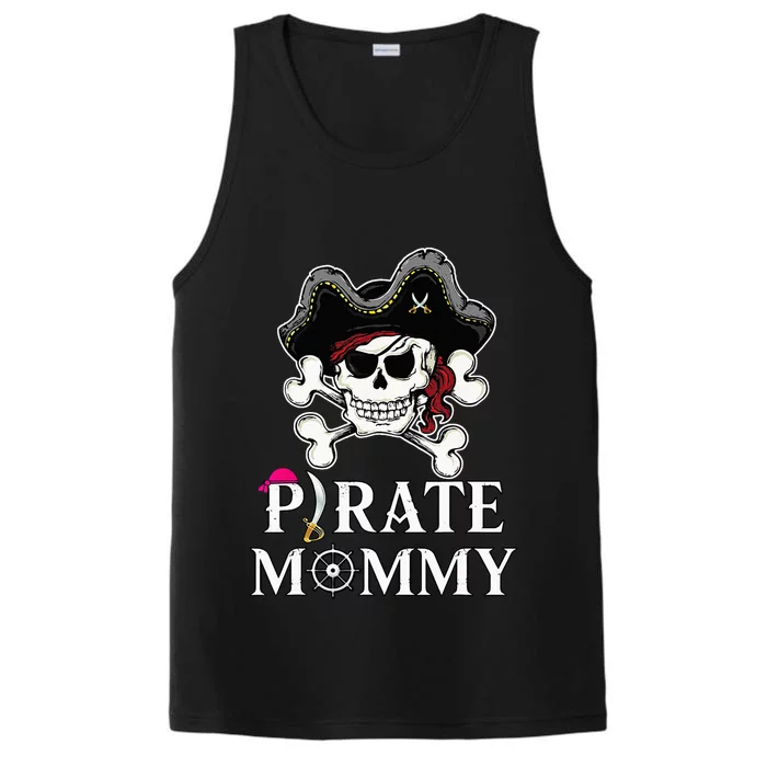 Pirate Mommy Funny Pirate Mom Performance Tank