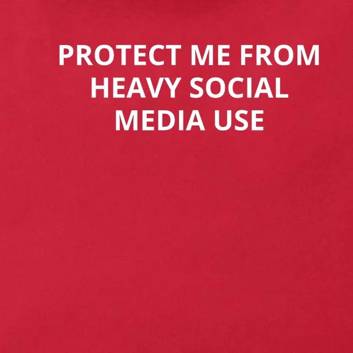 Protect Me From Heavy Social Media Use Zip Tote Bag