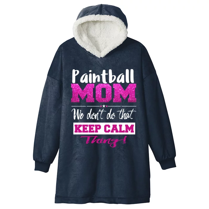 Paintball Mom Funny Mothers Day Gift Hooded Wearable Blanket