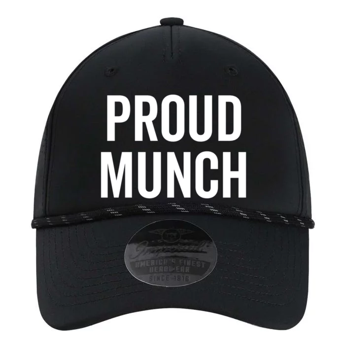 Proud Munch Funny Text Phrase Saying Slogan Gift Performance The Dyno Cap