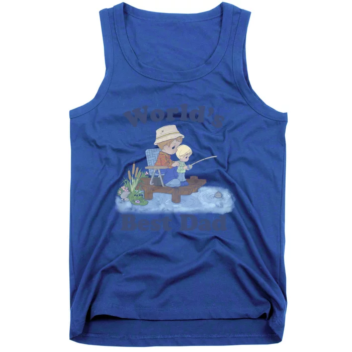 Precious Mots Fathers Day Worlds Best Dad Fishing Shot Gift Tank Top