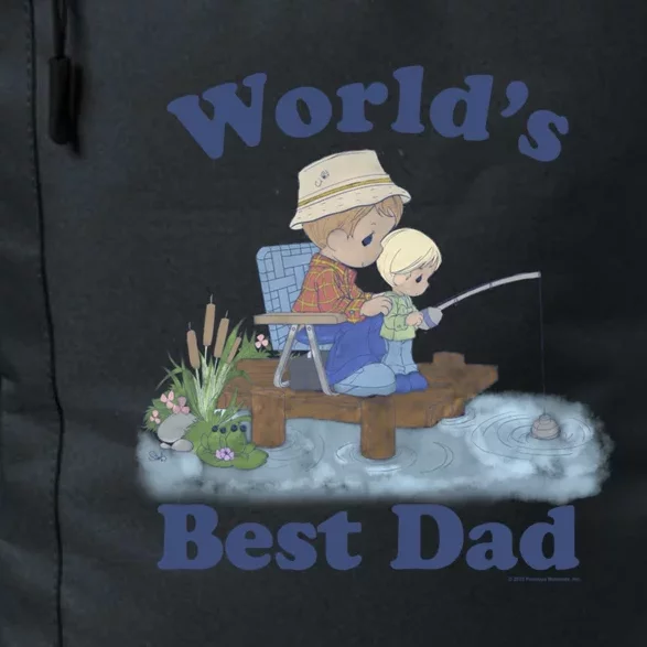 Precious Mots Fathers Day Worlds Best Dad Fishing Shot Gift Daily Commute Backpack