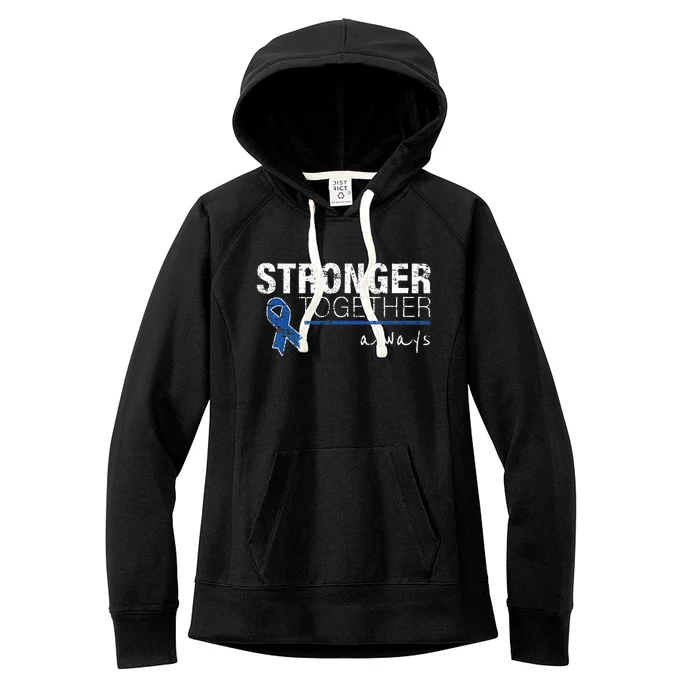 Positive Message For Women Colon Cancer Awareness Women's Fleece Hoodie