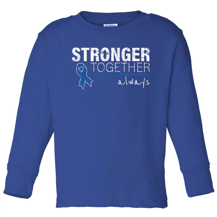 Positive Message For Women Colon Cancer Awareness Toddler Long Sleeve Shirt