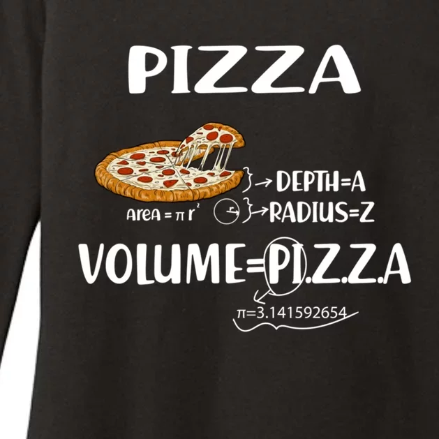 Pizza Math Formulas Math Teacher National Pizza Day Tri Gift Womens CVC Long Sleeve Shirt