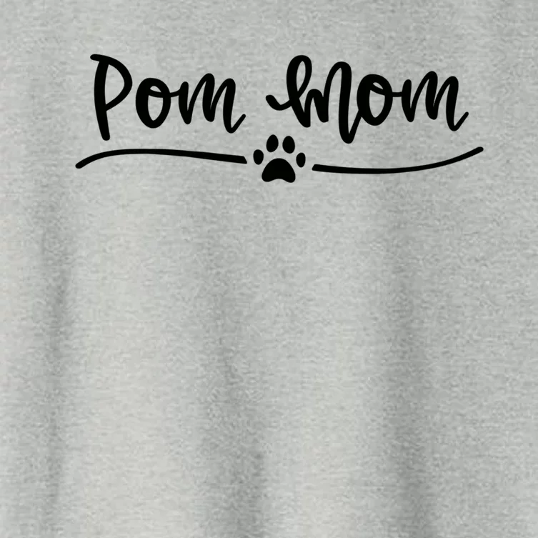 Pom Mom Funny Gift Pomeranian Dog Lover Funny Gift Women's Crop Top Tee